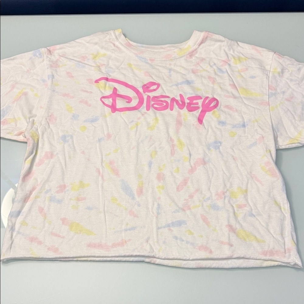 Disney Tie-Dye Cropped T-Shirt